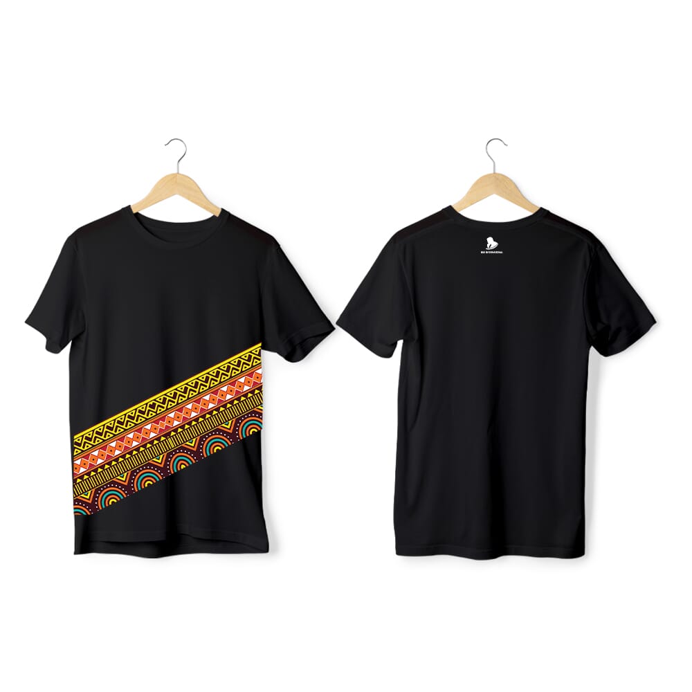 Greys&Blues Vibrant Pima Round Neck T-Shirt - Black